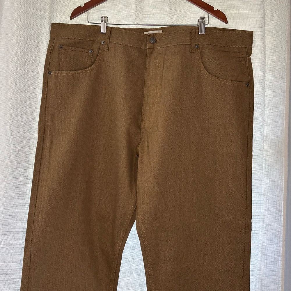 Members Property Men's Wheat Color Straight Jeans Size W 44 X L 32